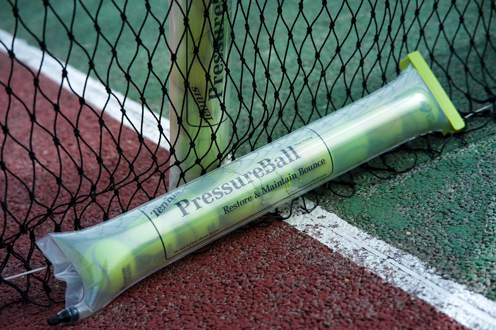 Recuperador de presion para pelotas de tenis o padel